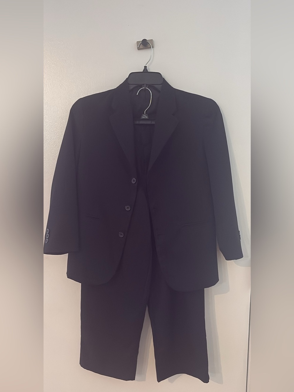 Boy’s Black Pin Striped Suit